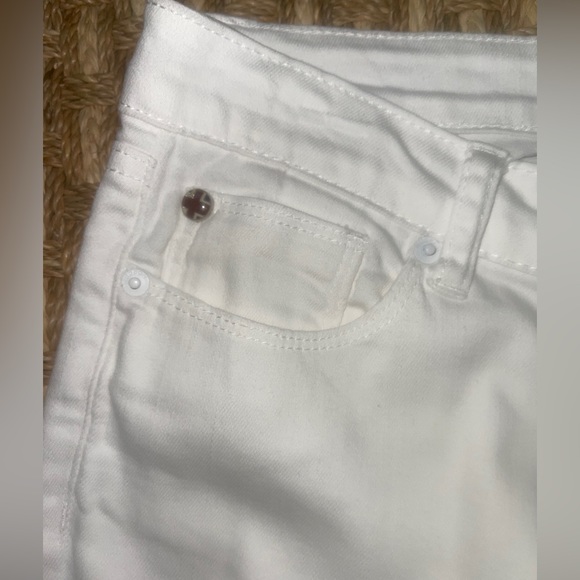 Lot 2 Pc Hudson CPSIA 2008 Cuff Hem Jeans Girls Sz 10 & Tractr White Blouse Sz L - Picture 6 of 8